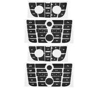 Briny River 4Pcs Radio Button and AC Panel Sticker Each 2 Compatible with Opel Astra J