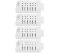 Briny River 4pcs Temperature Humidity Sensor Enclosure Housing Shell 60x27mm Compatible with AM2301 White