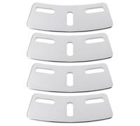 Briny River 4pcs Three-Holes Banjo Resonator Rim Mounting Plates R1742 6.8 * 2.4cm for 5 String Banjo