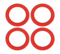 Briny River 4PCS Toilet Flush Valve Rubber Seal Gasket Compatible with Mansfield 210 and 211 ID 55.5mm OD 80mm Thickness 2mm Toilet Flush Valve O-Ring Red