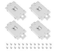Briny River 4x 35mm SSR DIN Rail Mounting Bracket with Screws Suitable for Single Phase Solid State Relay Installation