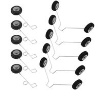 Briny River 5 Pair Front and Rear RC Plane Wheels Compatible with Foam Fighter F22 Su27 HW33 Radio Remote Control Plane