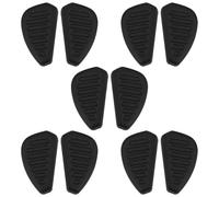 Briny River 5 Pairs Eyeglasses Silicone Nose Pads Slide-On 17x10mm Push-in Black Compatible with Nike Glasses