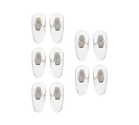 Briny River 5 Pairs Sunglasses Nose Pads Transparent Clip-On Compatible with Sunglasses 16mm