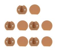 Briny River 5Pcs Recessed Fixing with Brown Cap for Caravan Motorhome Furniture Fits 26mm Hole, Flush Mount Design