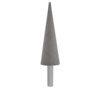 Briny River 6mm Shank Tapered Diamond Grinding Head for Cutting Burrs Rotary Tools, 55x17x20mm