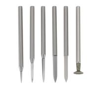 Briny River 6pcs 1/8inch Wood Carving Drill Bits Set Compatible with Dremels Tool DIY Engraving Die Grinder Rotary Tool