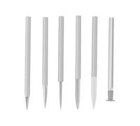 Briny River 6pcs 3mm Shank Wood Carving Drill Bit Set Compatible with D-remel Rotary Tool Engraving Drill Bit Accessories