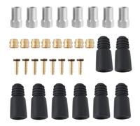 Briny River 8 Set Bicycle Bike Hydraulic Disc Brake Hose Olive Brake Hose Insert Barb Screws Repair Kit Olive Connector Compatible with TEKTRO