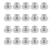 Briny River 80Pcs Knurled Thumb Nuts M4x0.7mm Step Hand Tightening Nut for 3D Printers Nickel Lating