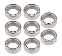 Briny River 8pcs R168Z RC Car Wheel Bearings 1/4 x 3/8 x 1/8" Compatible with MJX Hyper Go 1/16 H16BM 14301 14302 H14BM H16GT H16DR 16207 16208 16209