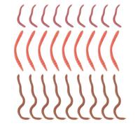 Briny River 90 Pieces Artificial Fishing Bait Plastic Fishing Tools 3 Different Type 4-8cm for Freshwater and Saltwater Fishing