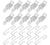 Briny River 90Pcs De Icing Roof Clips Spacers Kit Heat Cable Clips for Hanging Outdoor Lights, 44x13x12.6mm, 47x10mm