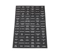 Briny River 96 Piece Switch Label Sticker Boat Marine Electric Dash Panel Sticker 1.3x2.5cm Vinyl