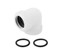 Briny River Adapter for Rigid Hose G1/4 90 Degree TWT90KNS-K12 for Rigid Tube OD14 mm (White)