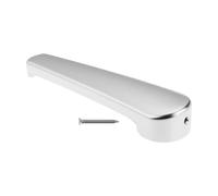 Briny River Bathroom Door Handle 7mm Hole for Caravans Campervans with Fixing Screw, Silver