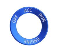 Briny River Car Engine Start Stop Button Cover Trim Ring Blue Aluminum Compatible with Dodge Charger Challenger Durango