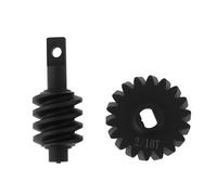 Briny River Differential Shaft Worm Screw 18 Teeth with Steel Gears Compatible with Axial SCX24 AX24 C10 JLU Gladiator Bronco Deadbolt 1/24 RC