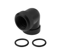 Briny River G1/4 90 Degree Hard Tube Adapter TWT90KNS-K12 for OD14mm Rigid Tube (Black)