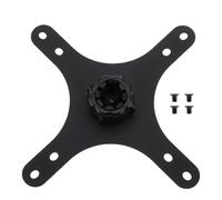 Briny River Portable Monitor Stand Bracket Plate with Screws Compatible with VESA Standard Mounting Holes (75x75mm/100x100mm) 17mm Ball Head