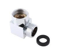 Briny River Shower Hoses Connection Angle with Seal 1/2" Male to 1/2" Female Brass Adapter for Distributor Joint