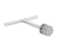 Briny River Stainless Steel 23mm T-Handle Star Pattern Key Marine T-Handle Star Tool for Deck Plate and Deck Fills