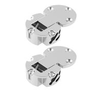 Briny River Zinc Alloy Half-Round Hinge 109278 for Desk Keyboard Drawer Tray Flap Table