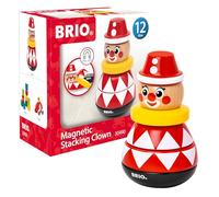 BRIO 30490 Magnetic Stacking Clown Toy for Toddlers from 12 Months
