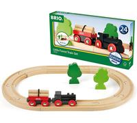 BRIO Classic Little Forest Railway Train Set for Kids Age 2 Years Up - Retro Wooden Toddler Toys