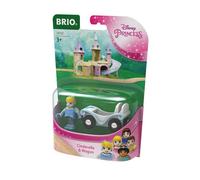 BRIO World Disney Princess Cinderella and Train Carriage for Kids Age 3 Years Up - Wooden Railway Add On Accessories