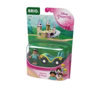 BRIO World Disney Princess Jasmine and Train Carriage for Kids Age 3 Years Up - Wooden Railway Add On Accessories