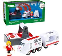 BRIO World Remote Control Travel Train - RC Toy Passenger Train, Compatible with BRIO World Wooden Railway Track & Sets, Add-On Accessory for Kids 3 Years and Up