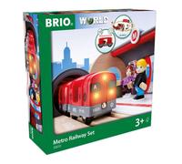 Brio 33513 Metro Railway Set | 20 Piece Train Toy with Accessories and