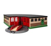 BRIO World Grand Roundhouse for Kids Age 3 Years Up - Wooden Railway Set Add On Accessories