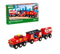 BRIO World Fire & Rescue Rescue Fire Toy Train for Kids Age 3 Years Up