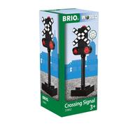 BRIO 33862 Crossing Signal with Light Toy Train Accessory Kids Battery Powered