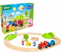 BRIO World Peppa Pig Starter Set Travel Toy Train Set for Kids Age 3 Years Up - Wooden Toddler Toys & Games