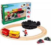 BRIO World Cargo Gemstone Starter Set Travel Toy Train Set for Kids Age 3 Years Up - Wooden Toddler Toys & Games
