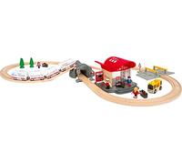 BRIO Bahn 33940 - Deutsche Bahn Ice Set - Railway Accessories for the BRIO Wooden Railway - Recommended for Children from 3 Years - Amazon Exclusive