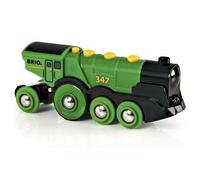 BRIO Battery Powered Big Green Action Locomotive 33593 Train for Wooden Railway
