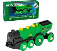 BRIO Big Green Locomotive Battery Powered Toy Train for Kids Age 3 Years Up - Ra