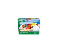 BRIO Christmas World Snow Plow Train 33606 - Snowy Engine & Track Set for Ages 3+ Compatible with BRIO Wooden Railway Sets & Accessories