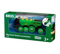 BRIO Big Green Locomotive Battery Powered Toy Train for Kids Age 3 Years Up - Ra
