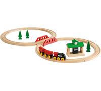 BRIO Classic Rail 8 Figure Set [22 Pieces] Age 2+ Train Toy Wooden Track