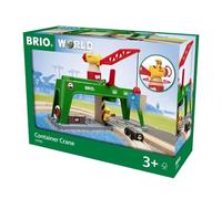 BRIO World Container Crane for Kids Age 3 Years Up - Wooden Railway Train Accessories and Add Ons
