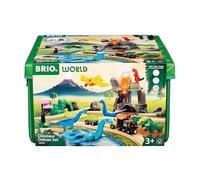 BRIO Deluxe Dinosaur Set 45 pieces 36104 for ages 3 and up. [Toy Wooden Toy