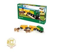 BRIO Farm Train 33404 for ages 3 and up. [Toy Wooden Toy Train Locomotive