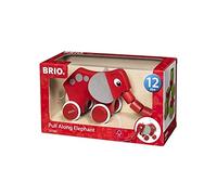 BRIO Infant - Pull Along Elephant Toddler Toys for Ages 12 Months Up (Kids 1 Year Old)