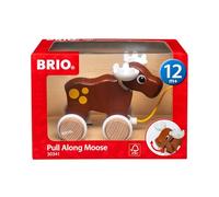BRIO Moose Pull Along Toddler Toys for Ages 12 Months Up (Kids 1 Year Old)