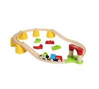 BRIO My First Railway Battery Powered Train Set 33710 25 Piece Wooden Train Set